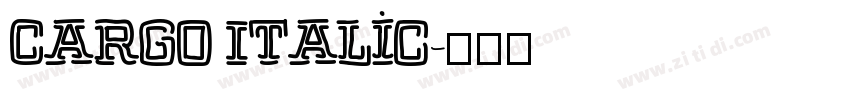 Cargo Italic字体转换